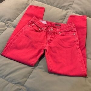 Red Engine Vintage Original Denim. “Hotrod” Skinny Boyfriend Crop. Size 25. 